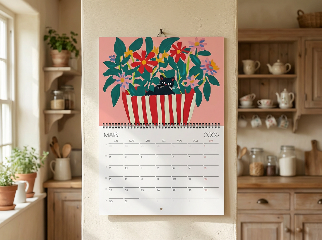 Les plus beaux calendriers chats 2026 à offrir : 3 modèles imprimés pour amoureux des chats