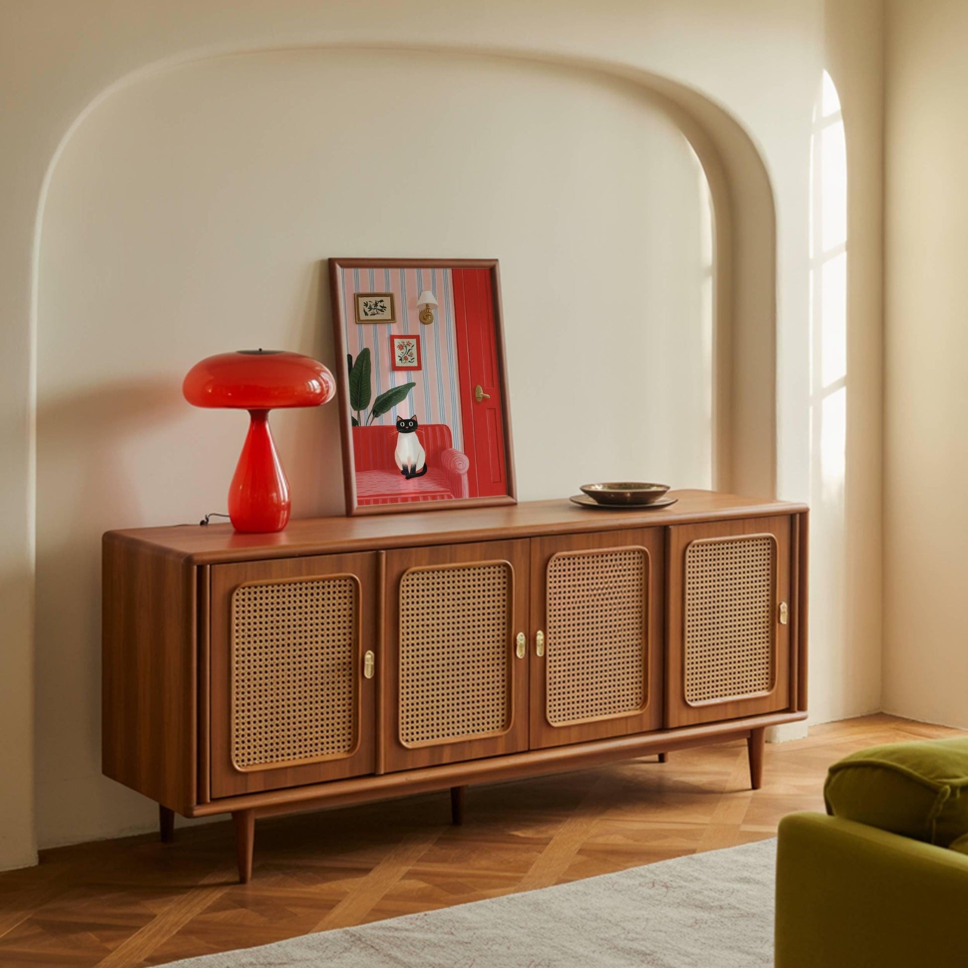 Illustration siamois – Déco art design chat siamois - papier premium - idée cadeau amoureux des chats siamois